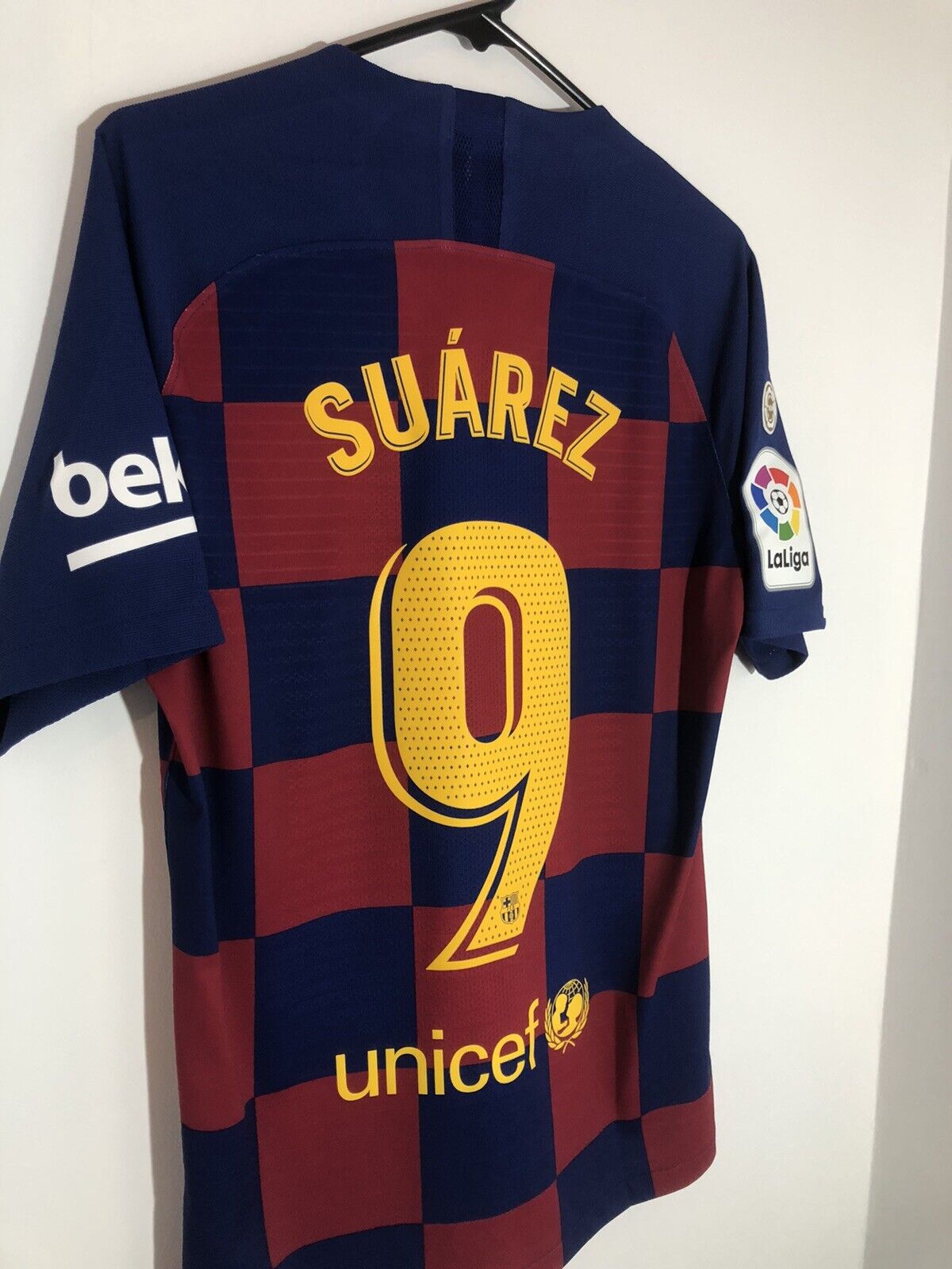 Suarez 9 Barcelona Vaporknit Medium 2019 20 Home Excellent Condition Aj5257 456