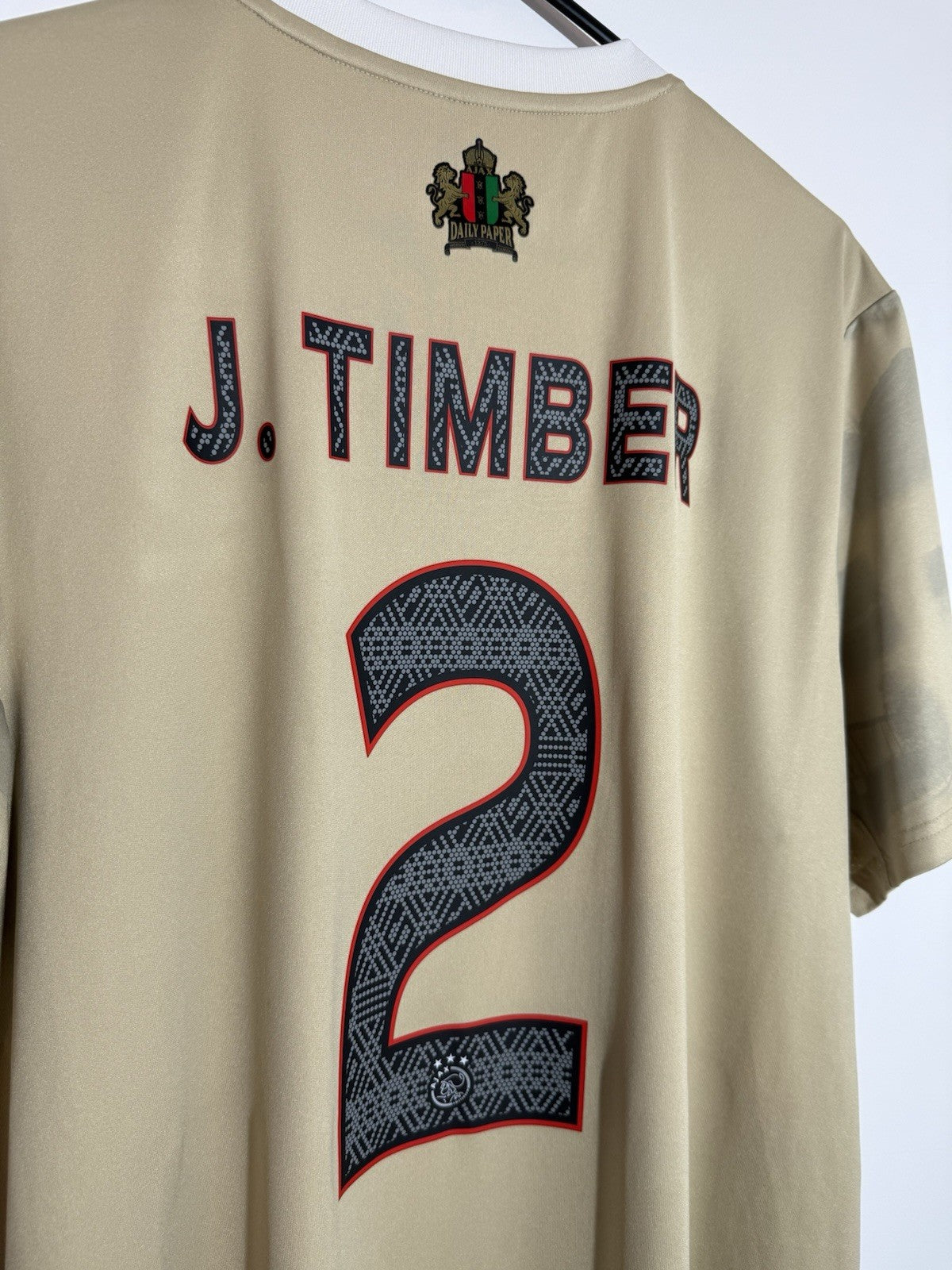 Ajax J. Timber #2 Daily Paper XL 2021/22 3rd Excellent Condition HG1393