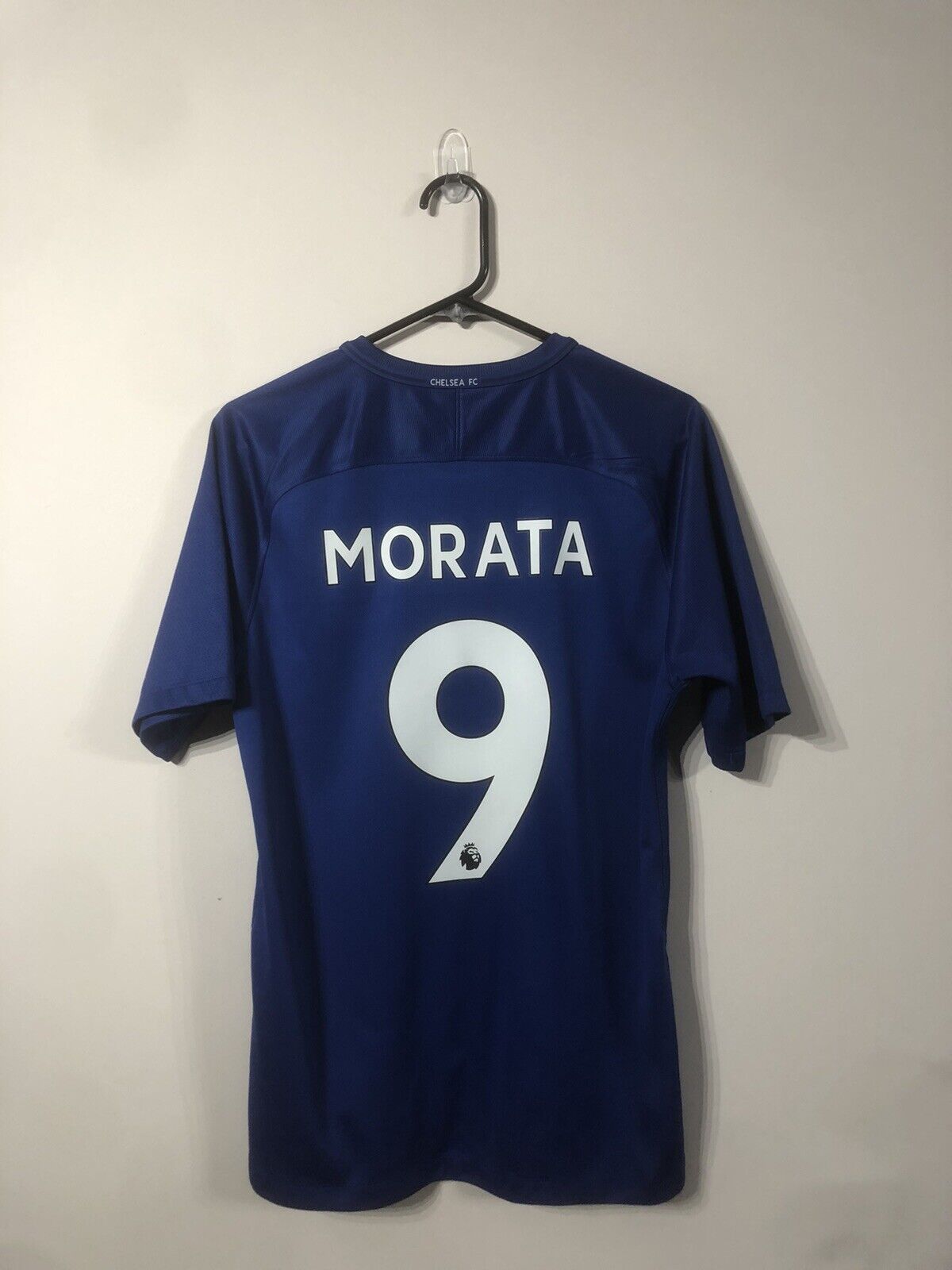 Morata #9 Chelsea Medium 2017/18 Home Shirt Nike Excellent Condition