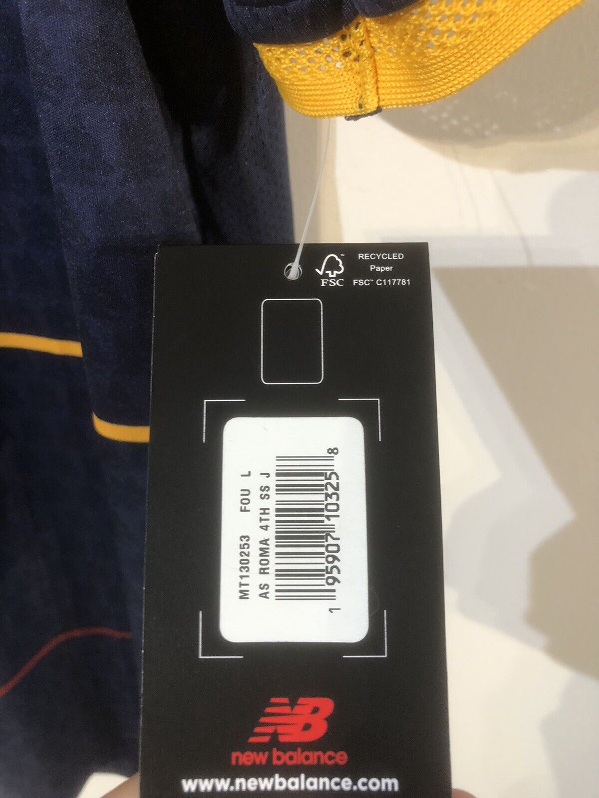 El Shaarawy #23 AS Roma 4th 2021/22 Large Football Shirt New Balance BNWT