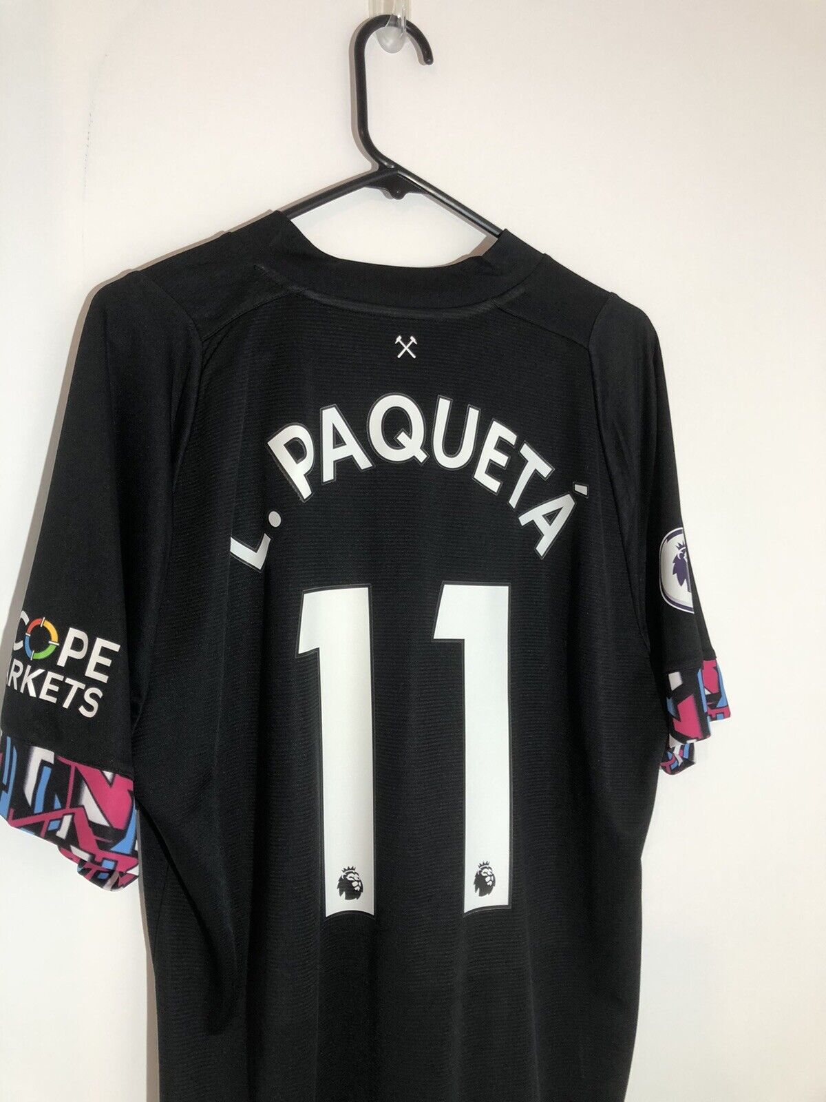 L Paqueta 11 West Ham United 2022 23 Xl Away Umbro Excellent Condition