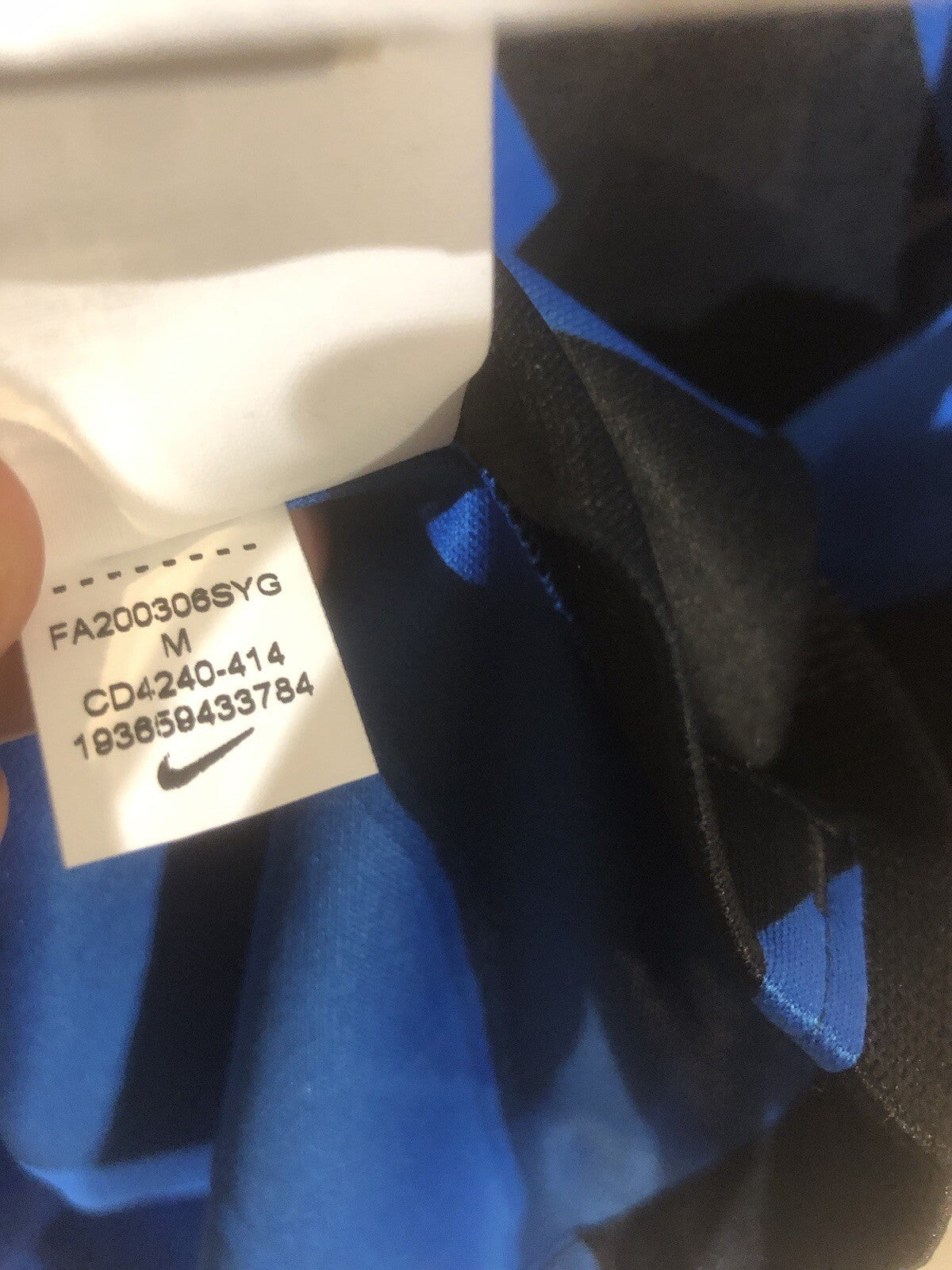 Inter Milan Skriniar #37 2020/21 Medium Home Shirt Nike BNWT CD4240-414