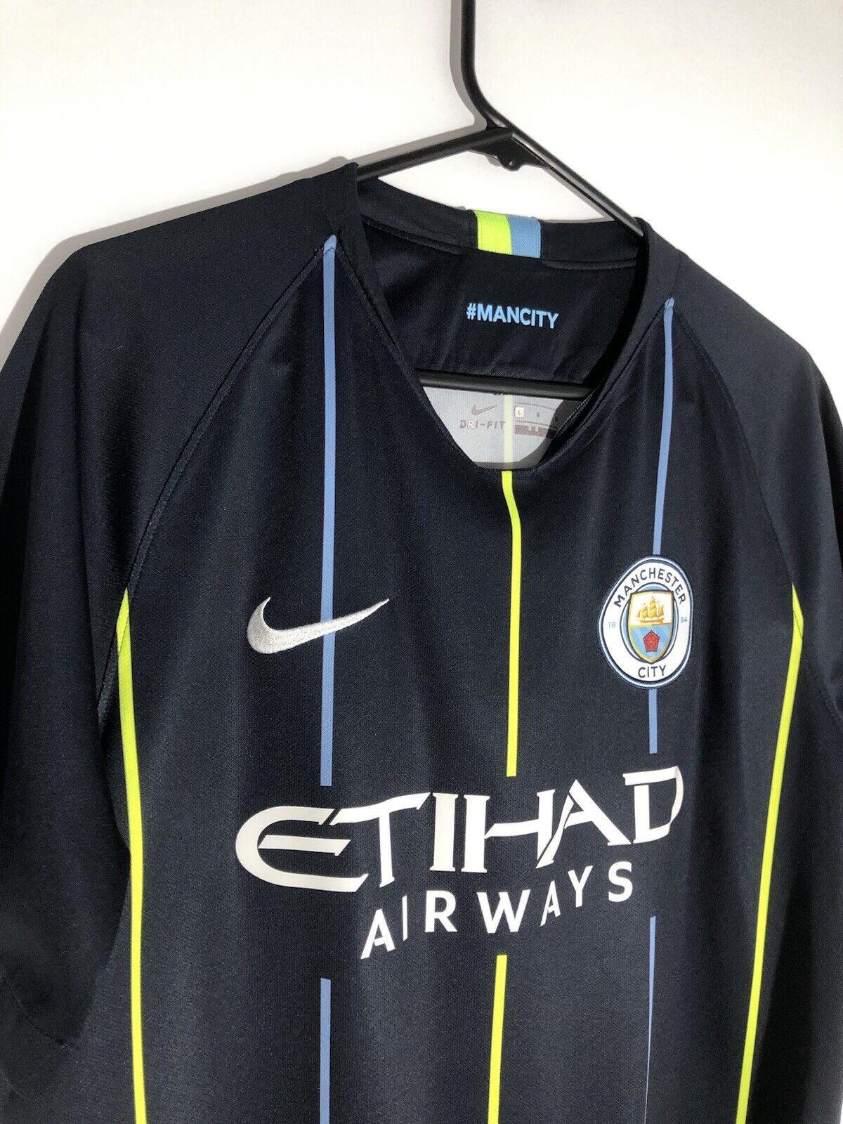 De Bruyne 17 Manchester City 2018 19 Large Away Excellent Condition 919002 476