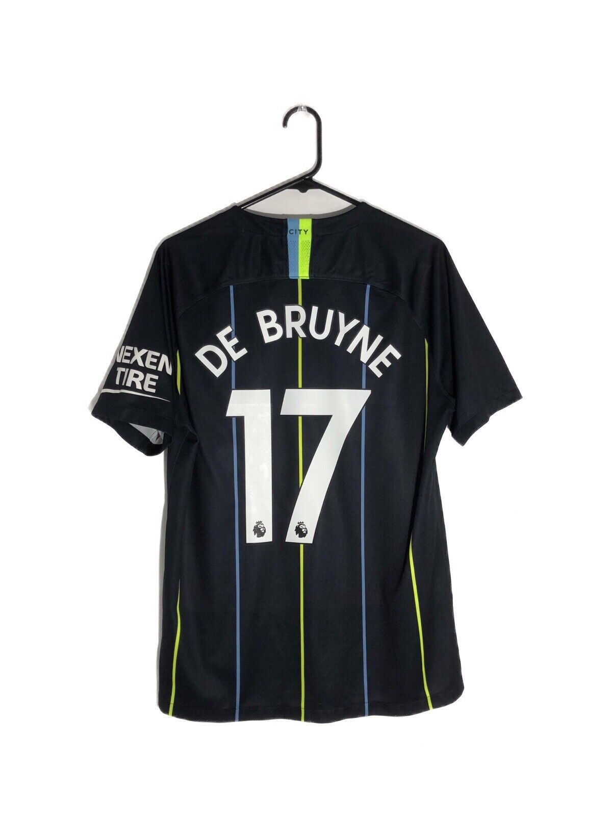 De Bruyne 17 Manchester City 2018 19 Large Away Excellent Condition 919002 476