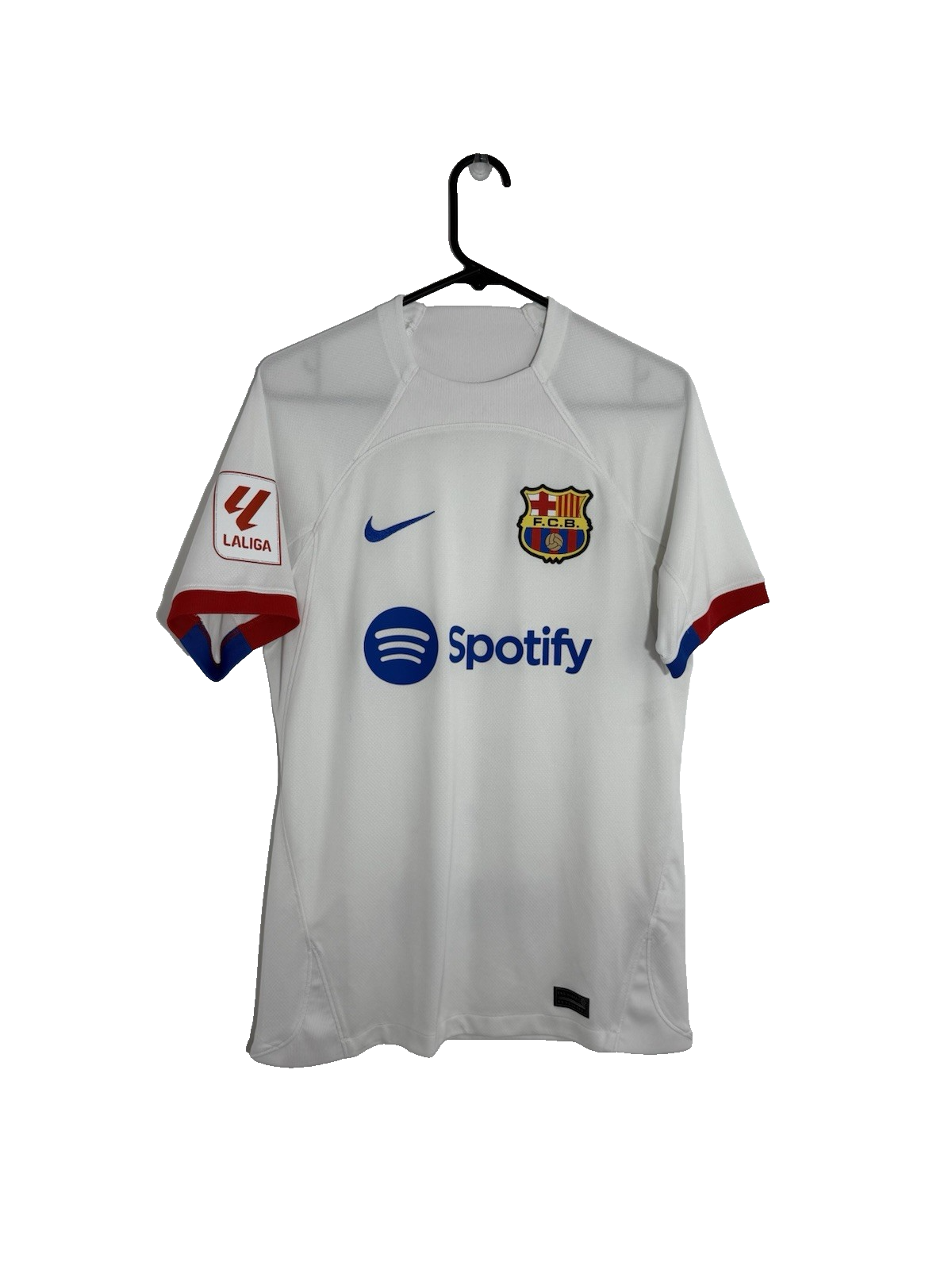 Barcelona Lewandowski #9 2023/24 Away Small Shirt Excellent Condition DX2686-101