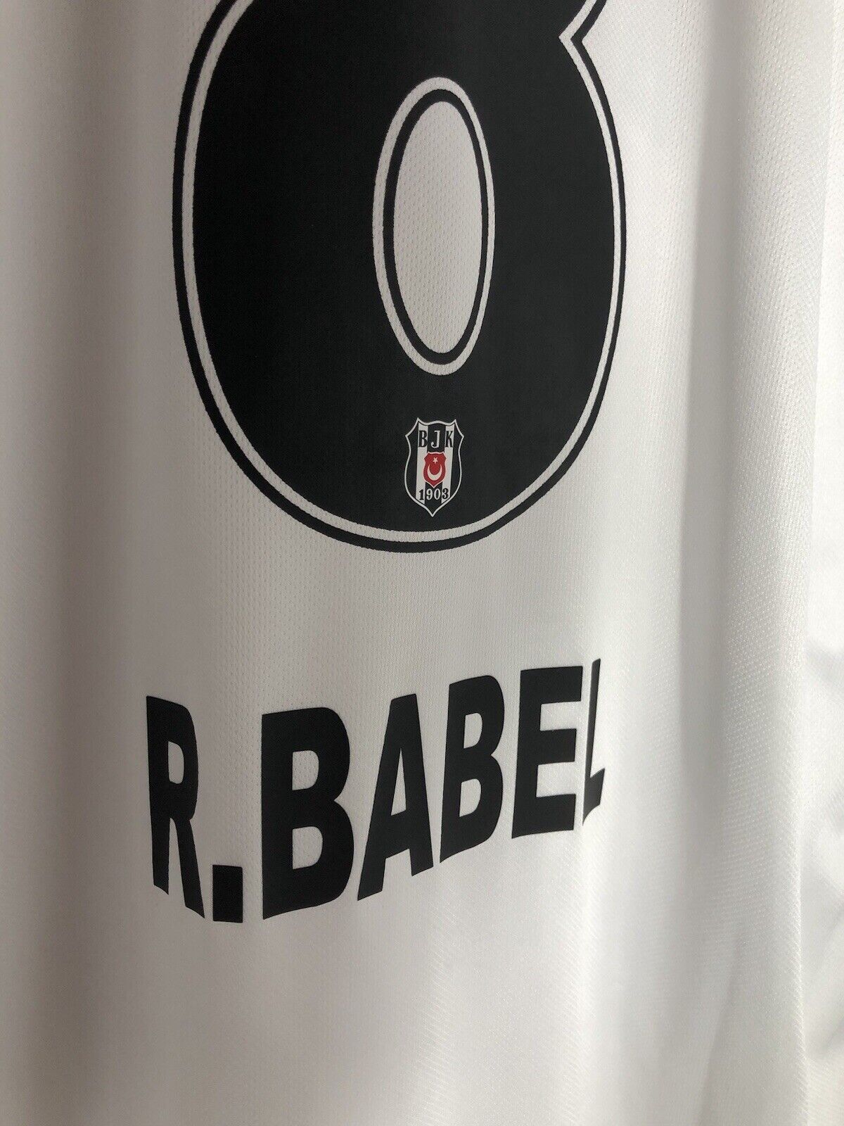 R Babel 8 Besiktas Large Home 2018 19 Shirt Adidas Excellent Condition Cg0691