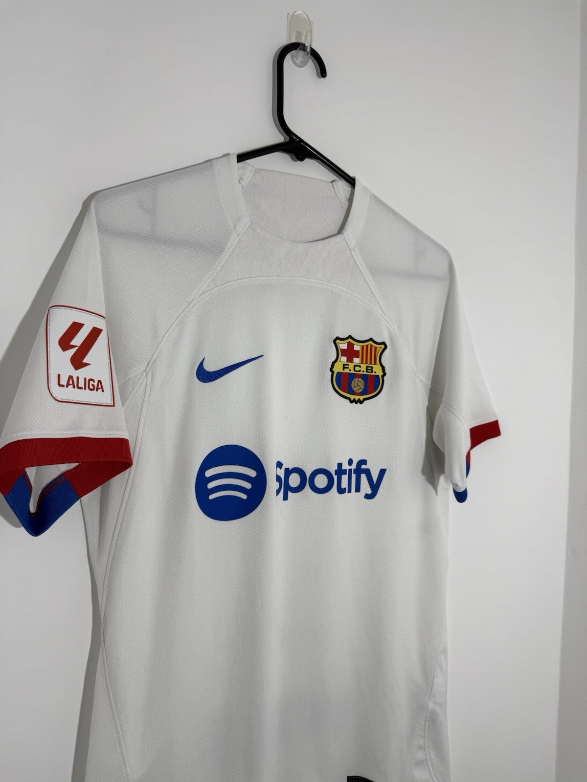 Barcelona Lewandowski #9 2023/24 Away Small Shirt Excellent Condition DX2686-101