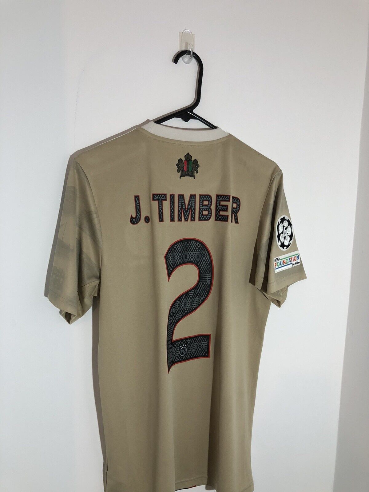 J Timber #2 Ajax Amsterdam Daily Paper Medium 2021/22 3rd Excellent Condition HG1393