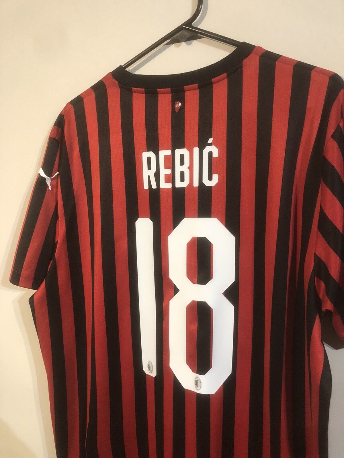 Rebic #18 AC Milan 2019/20 XL Home Football Shirt Puma Excellent Condition