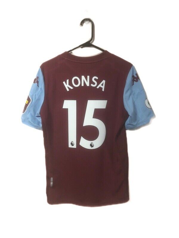 Konsa 15 Aston Villa 2019 20 Medium Home Shirt Kappa Excellent Condition