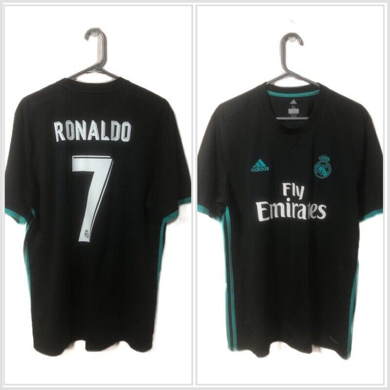 Ronaldo 7 Real Madrid 2017 18 Away Xl Shirt Adidas Excellent Condition BR3543