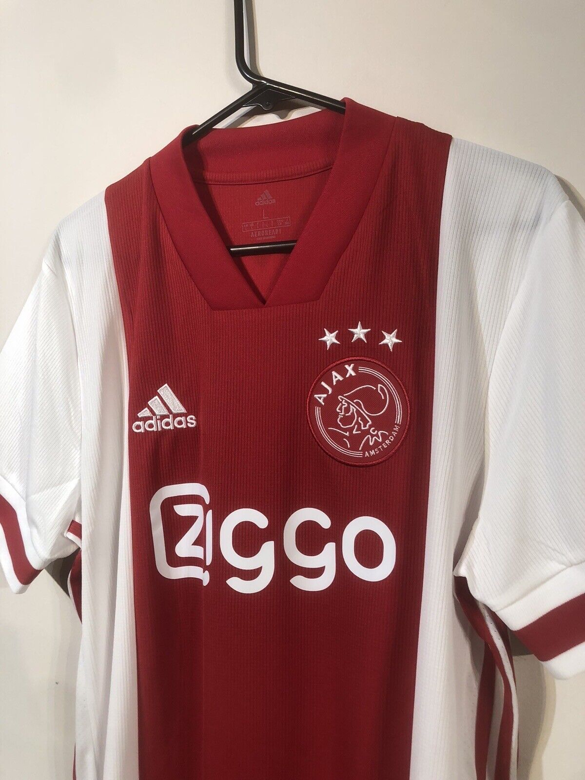 J. Timber #2 Ajax Amsterdam BNWT Large 2020/21 Home Shirt Jersey