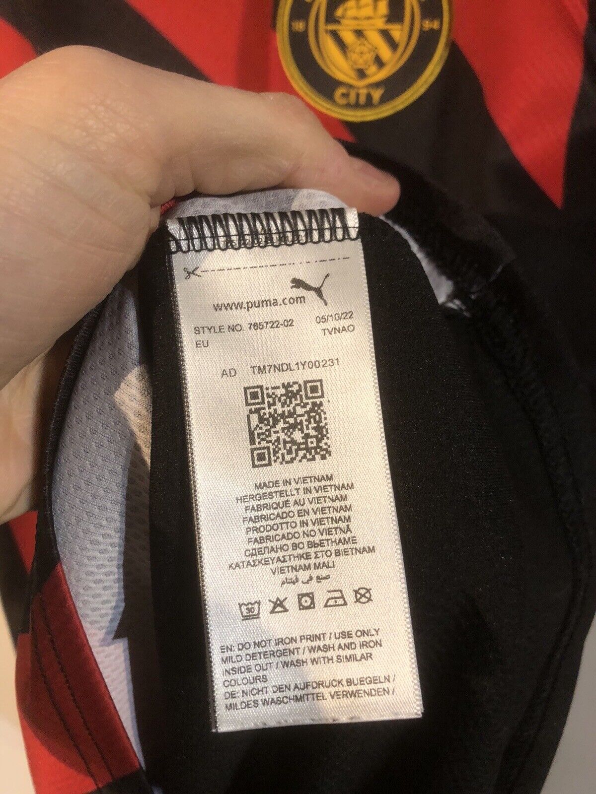 Gundogan #8 Manchester City Treble 2022/23 Large Away Shirt Excellent Condition