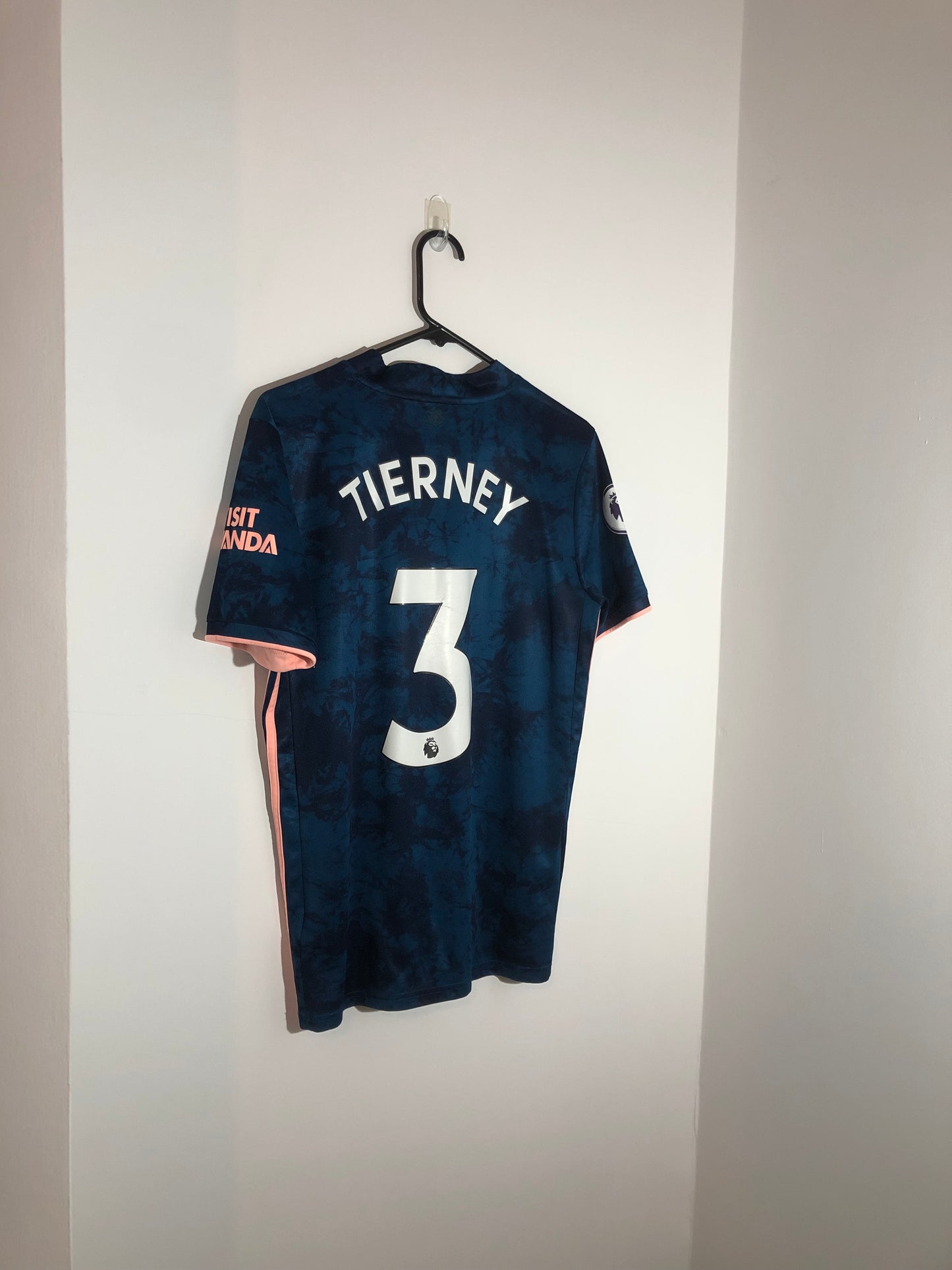 Tierney #3 Arsenal 2020/21 Small 3rd Shirt Adidas Excellent Condition GH6653