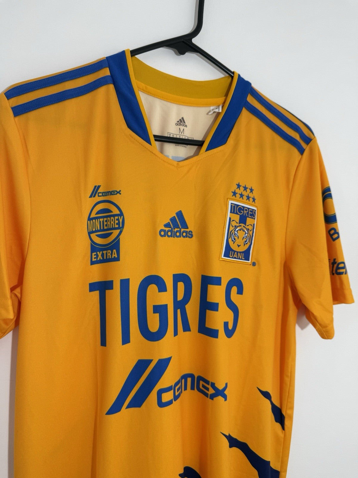 Tigres UANL 2021/22 Home Medium Shirt Adidas Excellent Condition GQ9275