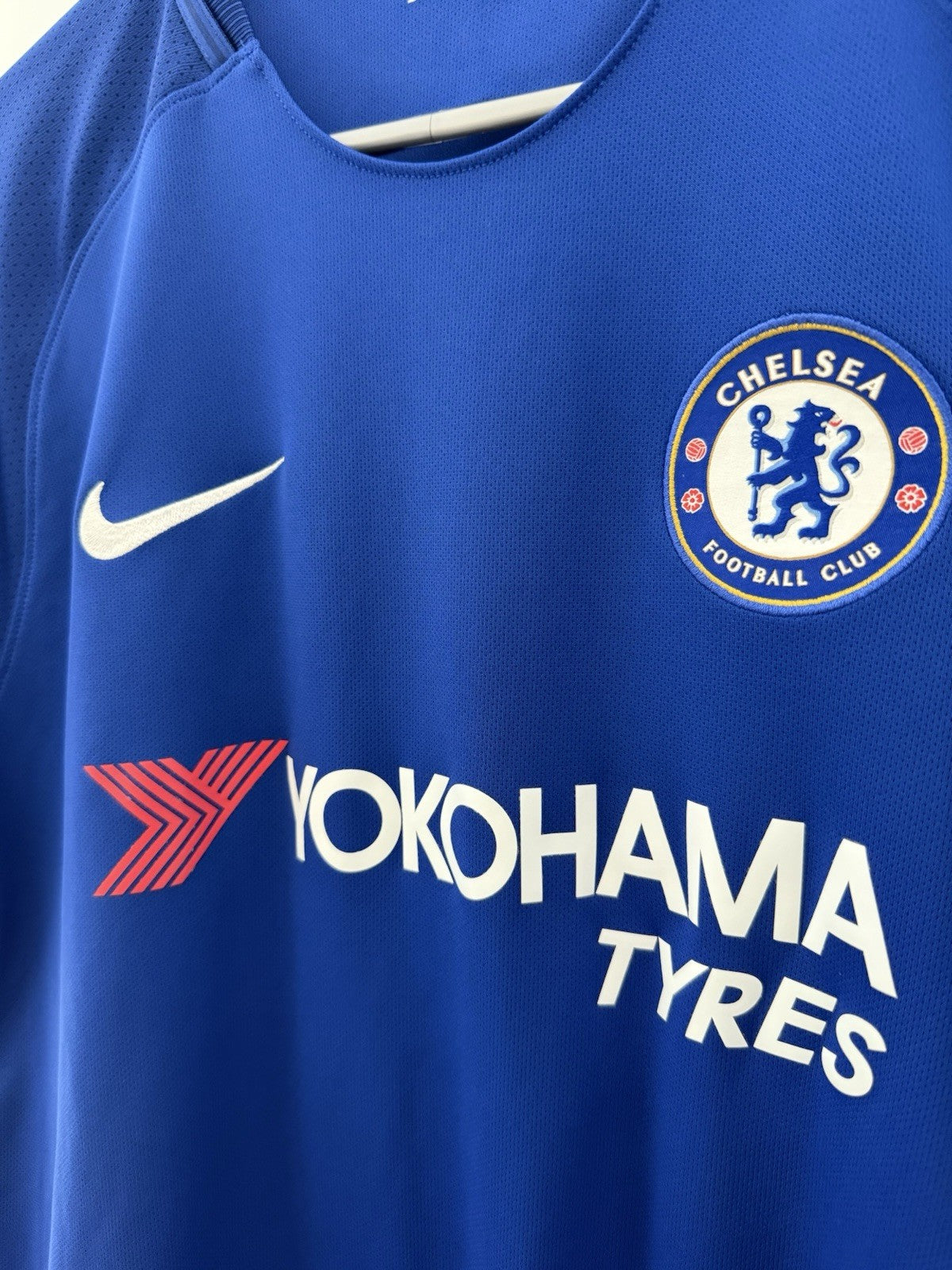 Chelsea Hazard #10 2017/18 Large Home Shirt Nike Excellent Condition 905513-496
