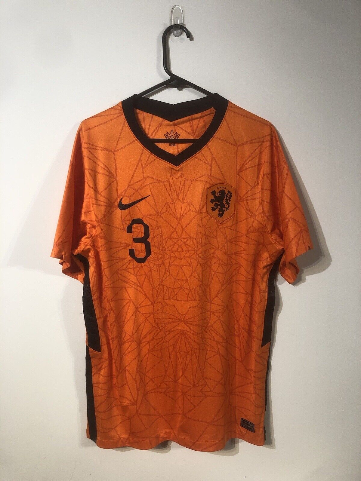 De Ligt #3 Netherlands 2021 Home Large Football Shirt Nike Excellent Condition