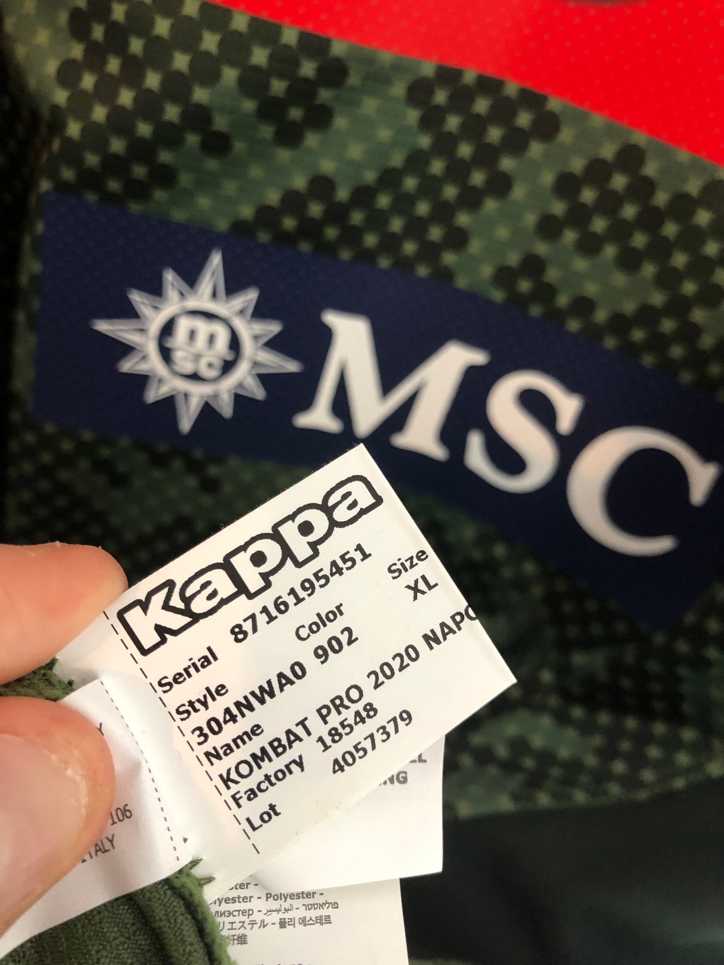 Koulibaly #26 Napoli 2019/20 Kappa Xl Away Shirt BNWT 304nwa0