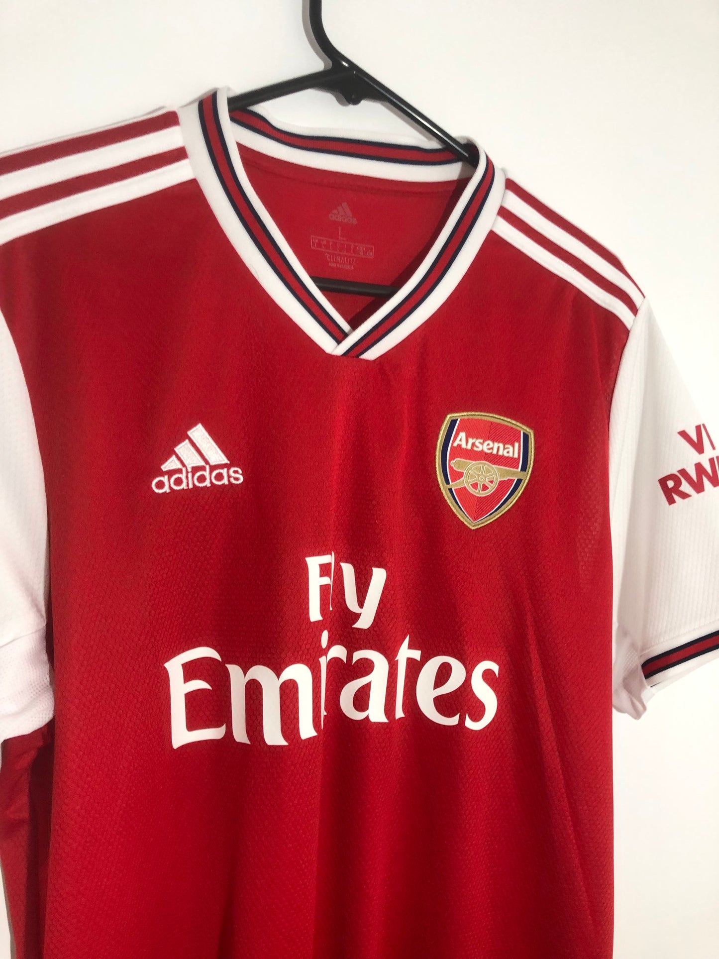 Saka #77 Arsenal 2019/20 Large Home Shirt Excellent Condition EH5637