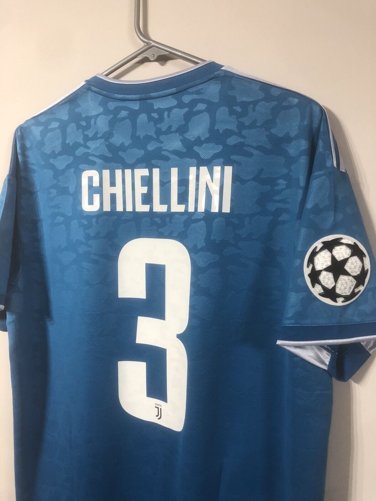 Chiellini #3 Juventus 2019/20 Large CL 3rd Football Shirt Jersey Adidas BNWT