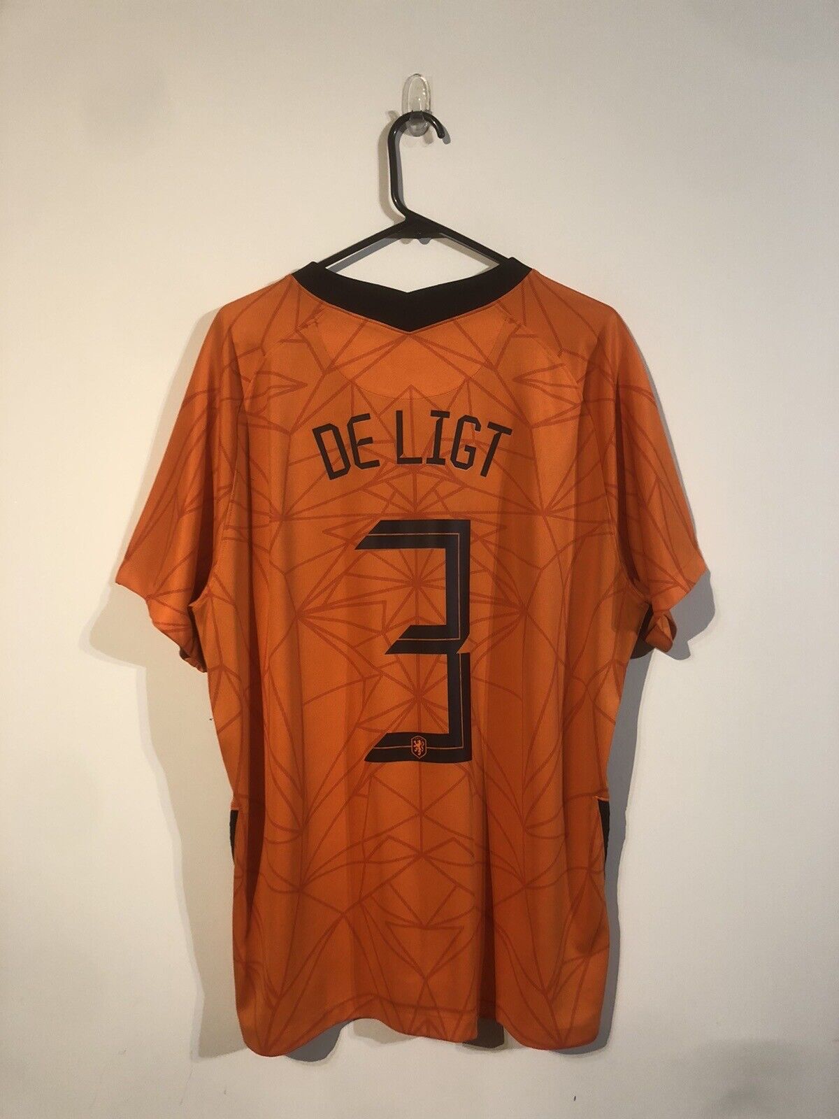 De Ligt #3 Netherlands 2020 Home X-Large Football Shirt Nike Excellent Condition
