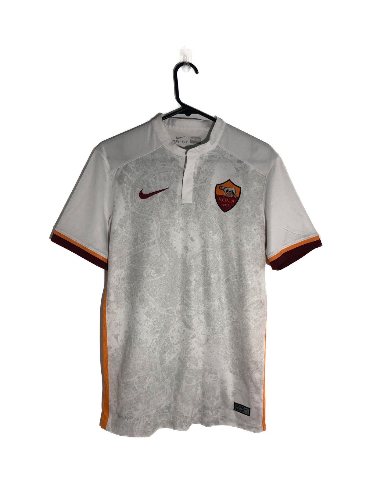 De Rossi 16 AS Roma 2015 16 Away Small Shirt Excellent Condition 658918 106