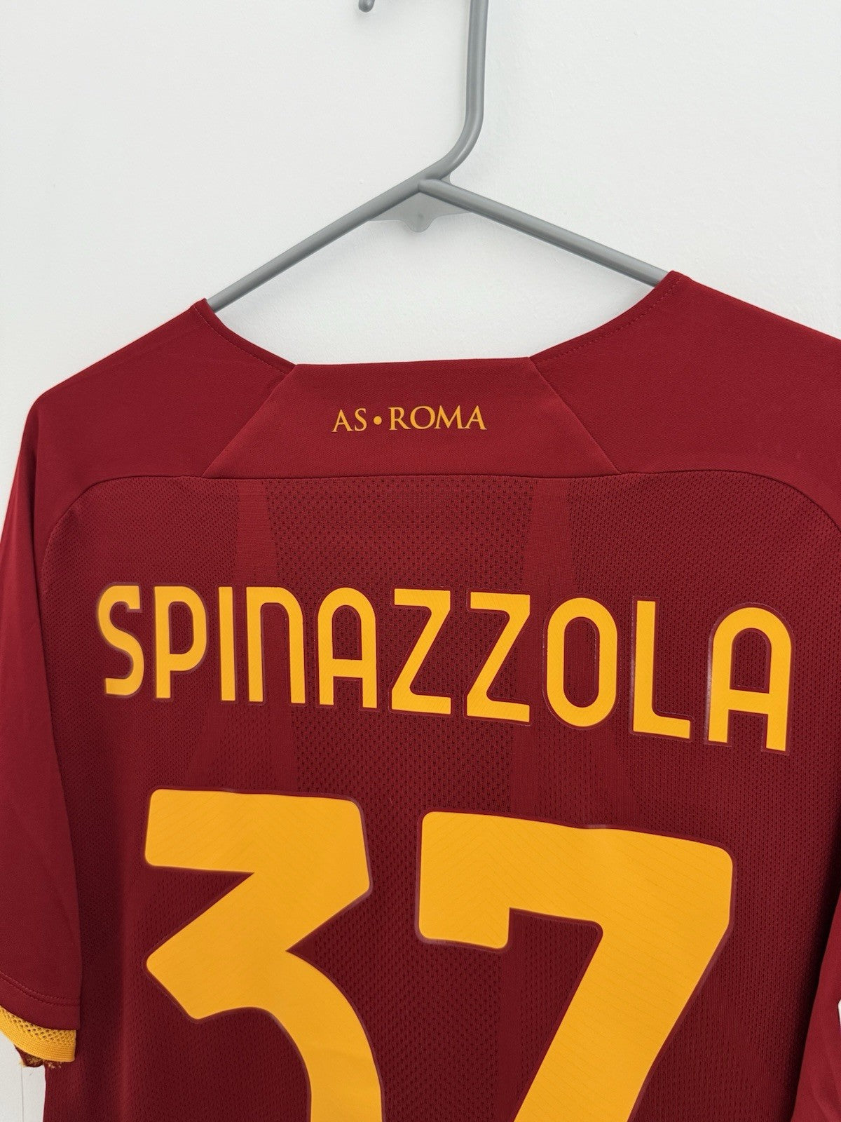 AS Roma Spinazzola #37 2021/22 Large Home Shirt New Balance BNWT MT130210