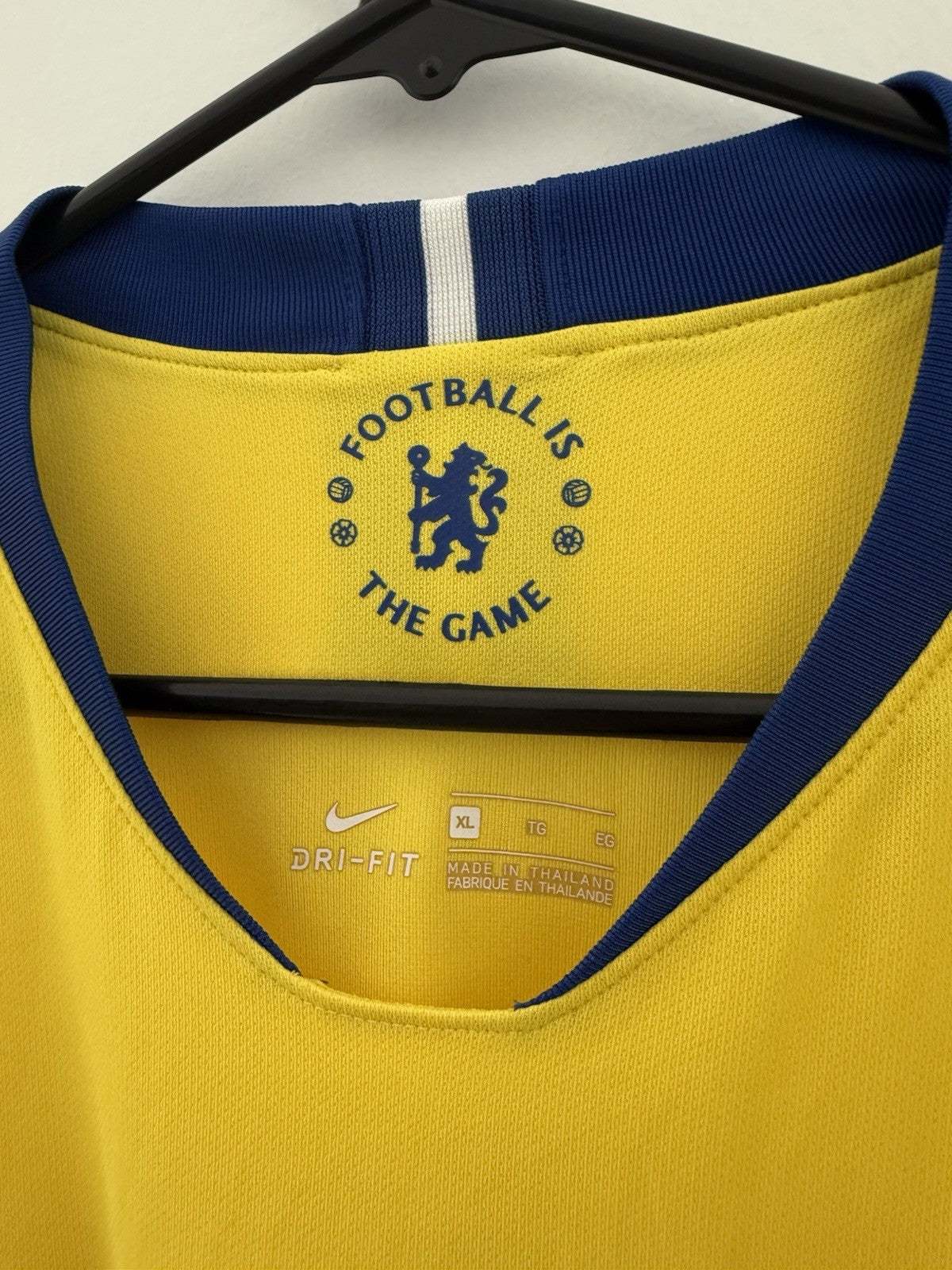 Chelsea Hazard #10 2018/19 Away XL Shirt Nike Excellent Condition 919008-720