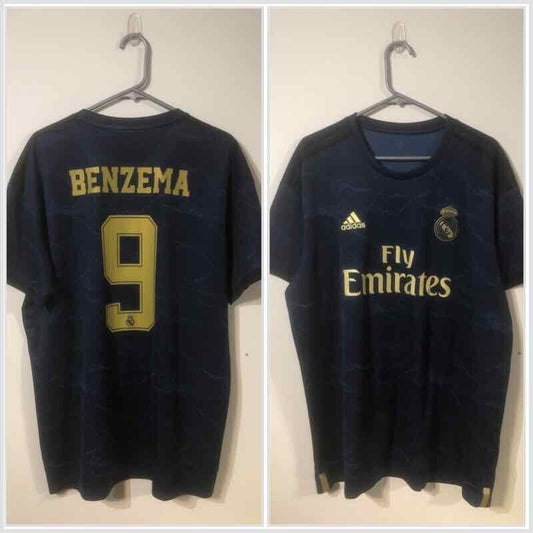 Benzema #9 Real Madrid 2019/20 X-Large Away Shirt Adidas Mint Condition