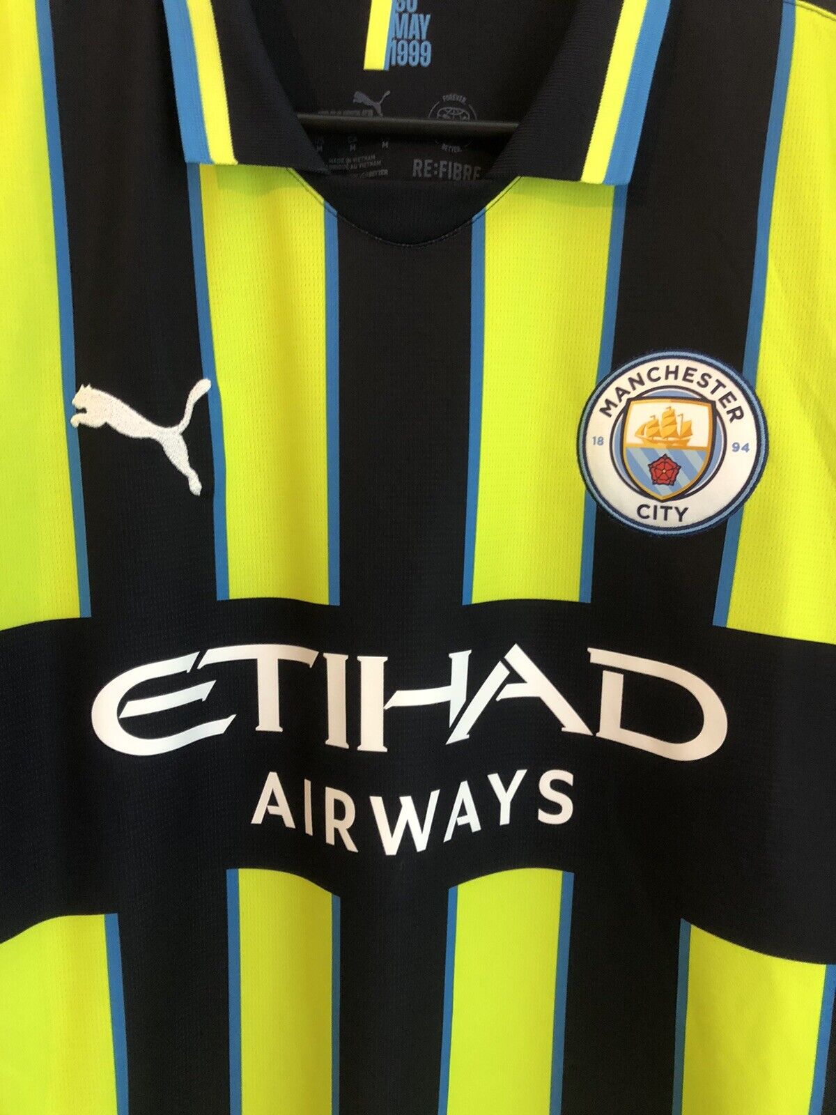 Bernardo 20 Manchester City 2024 25 Medium Away Excellent Condition 775086 02