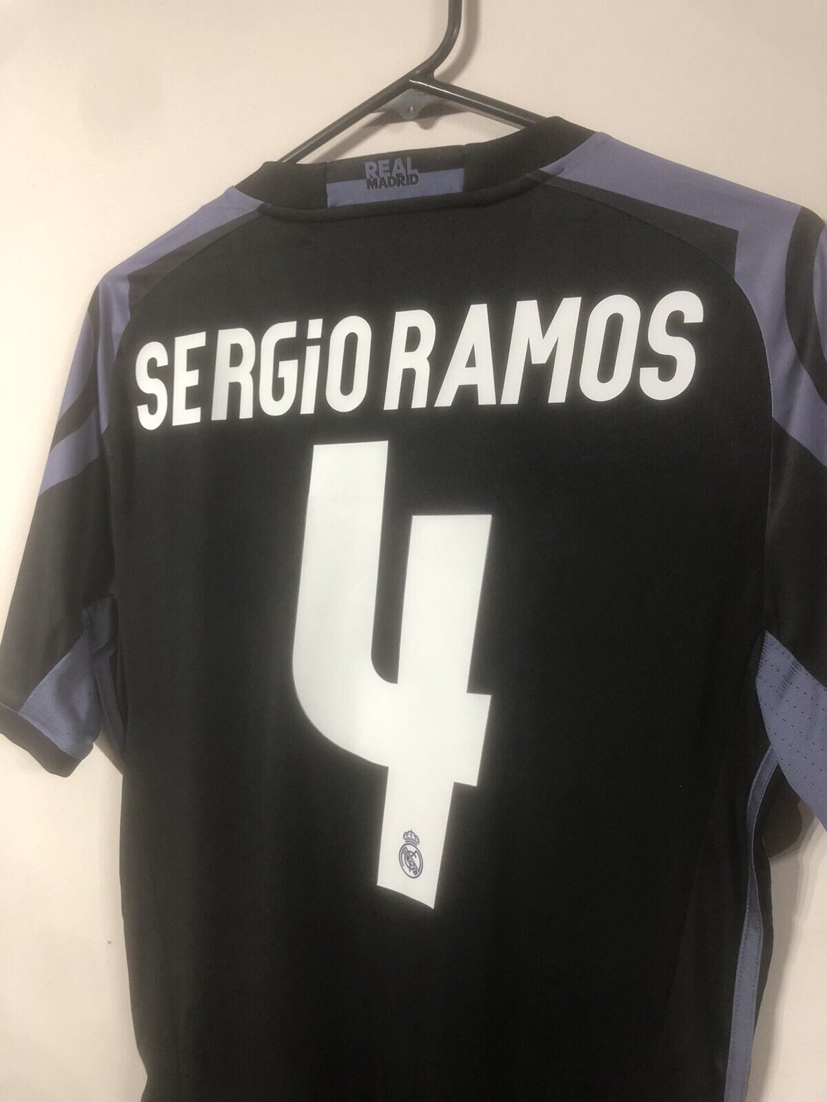 Sergio Ramos #4 2016/17 Real Madrid Small 3rd Shirt Excellent Condition