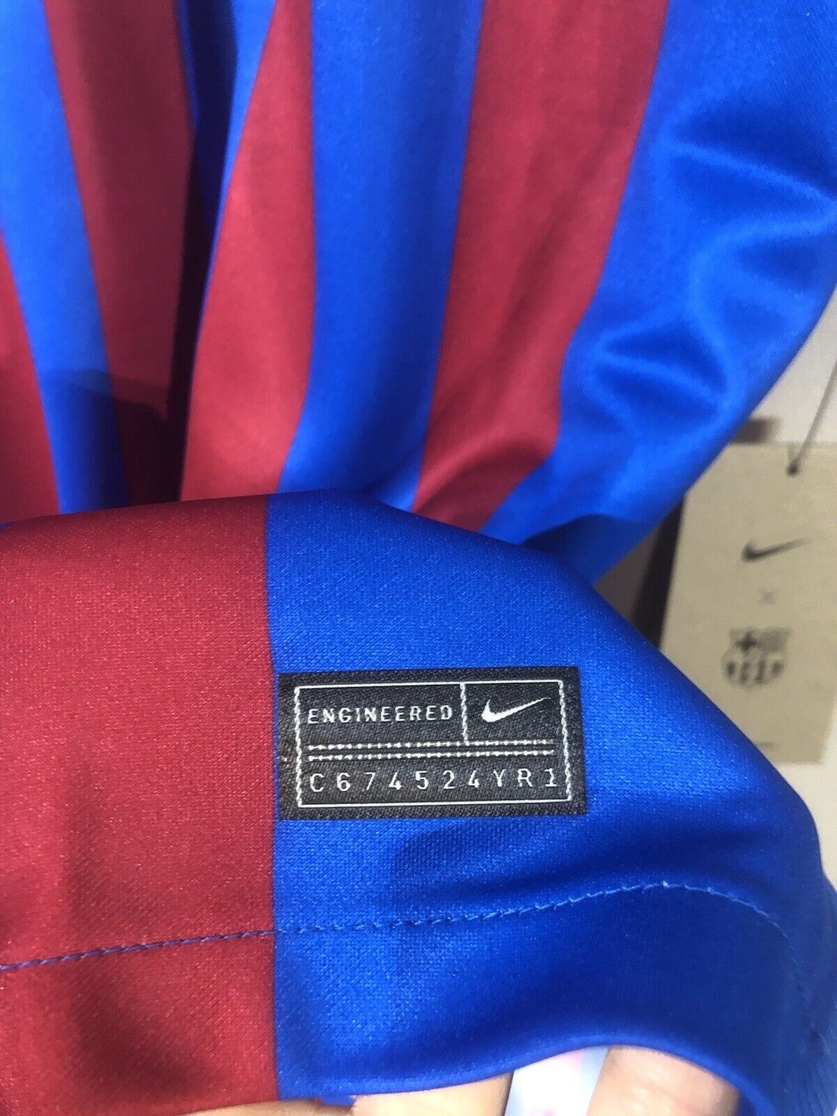 Dembele #7 Barcelona Large LFP 2021/22 Home Football Shirt Jersey Nike BNWT