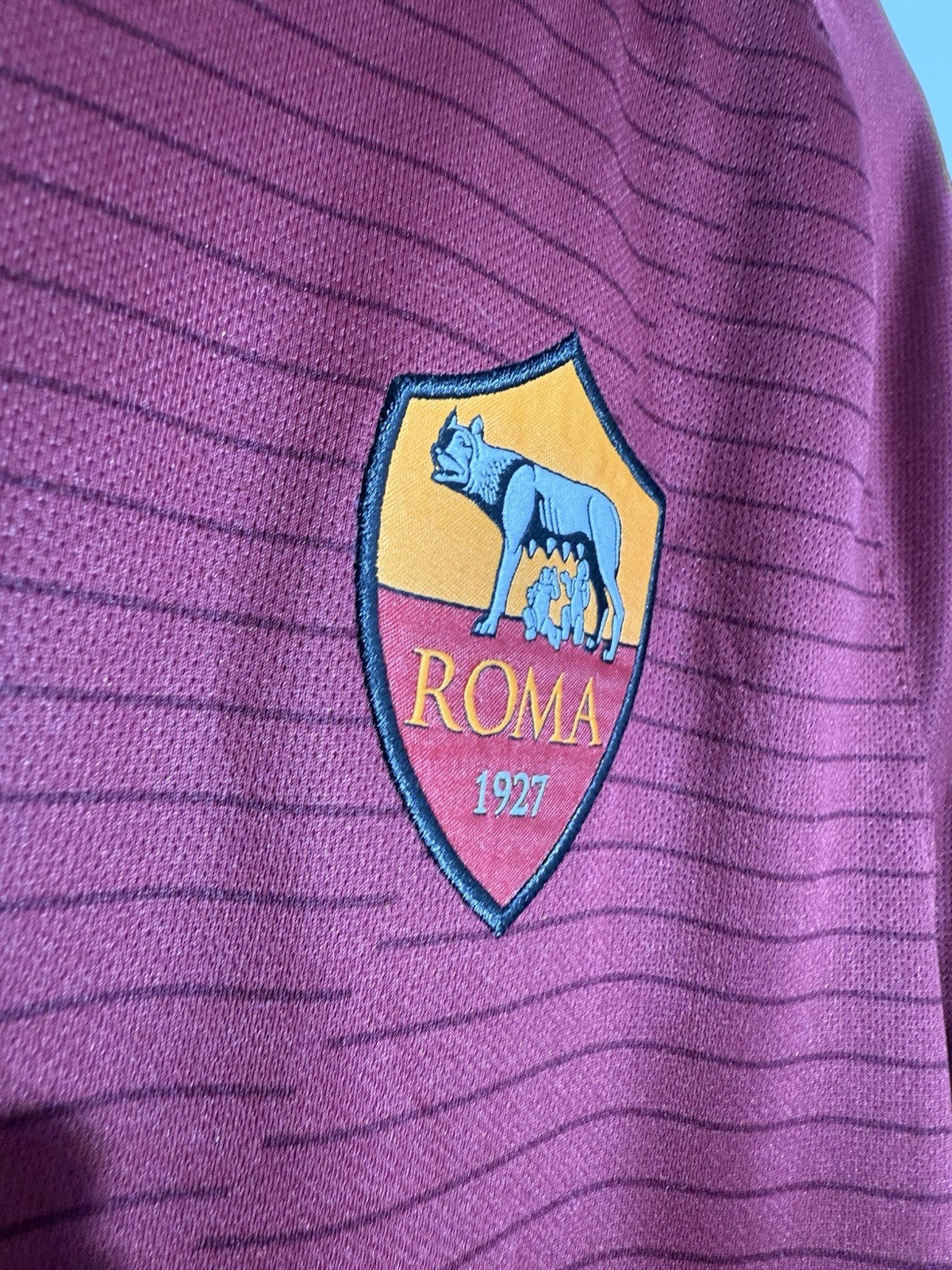 AS Roma Manolas #44 2016/17 Medium Home Shirt Excellent Condition 776967-677