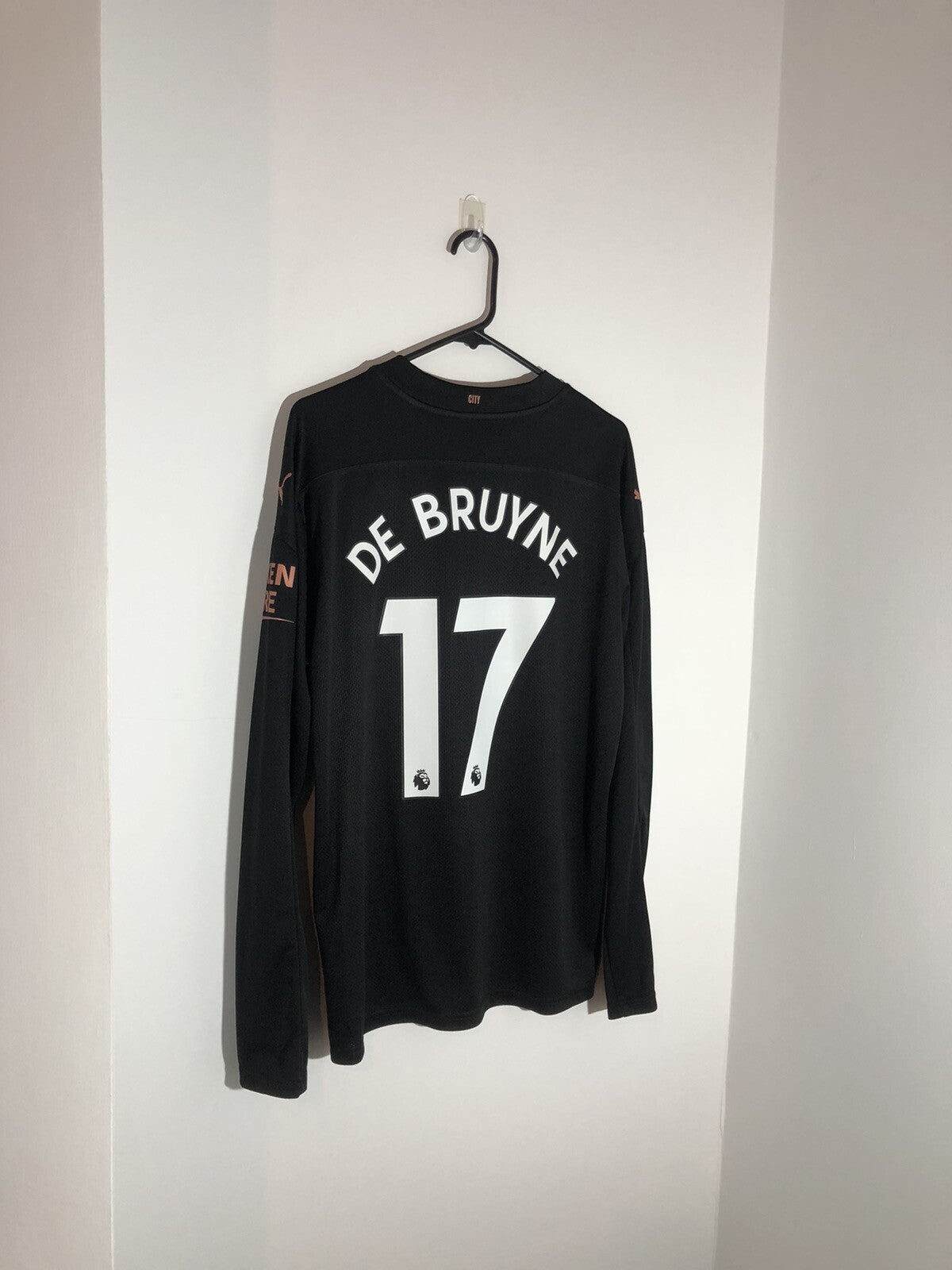 De Bruyne #17 Manchester City 2020/21 Large Away Excellent Condition 757092-02