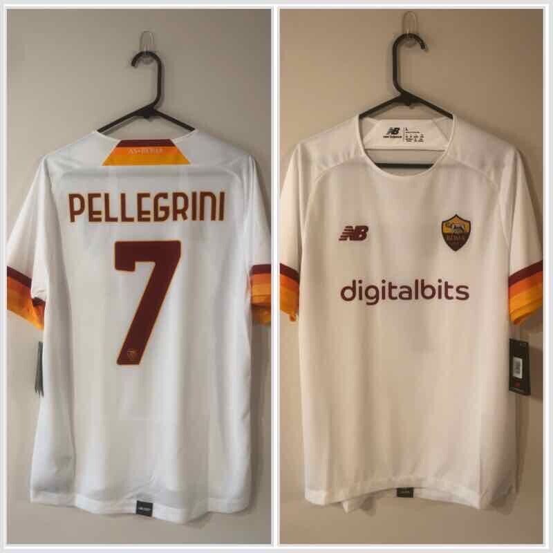 Pellegrini #7 AS Roma Away 2021/22 Large Shirt New Balance BNWT