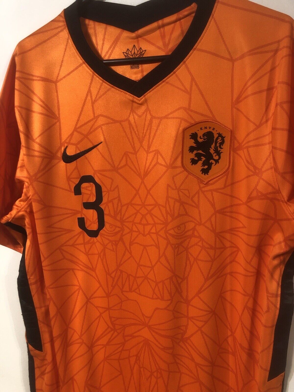 De Ligt #3 Netherlands 2021 Home Large Football Shirt Nike Excellent Condition