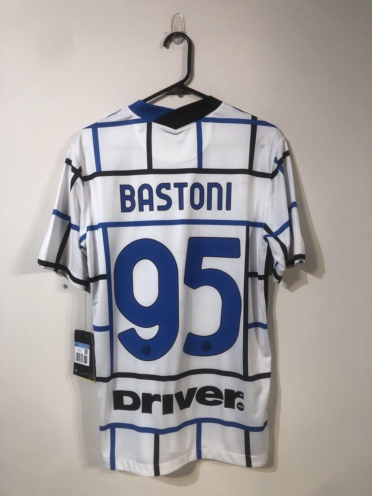Bastoni #95 Inter Milan 2020/21 Away Medium Football Shirt Jersey Nike BNWT