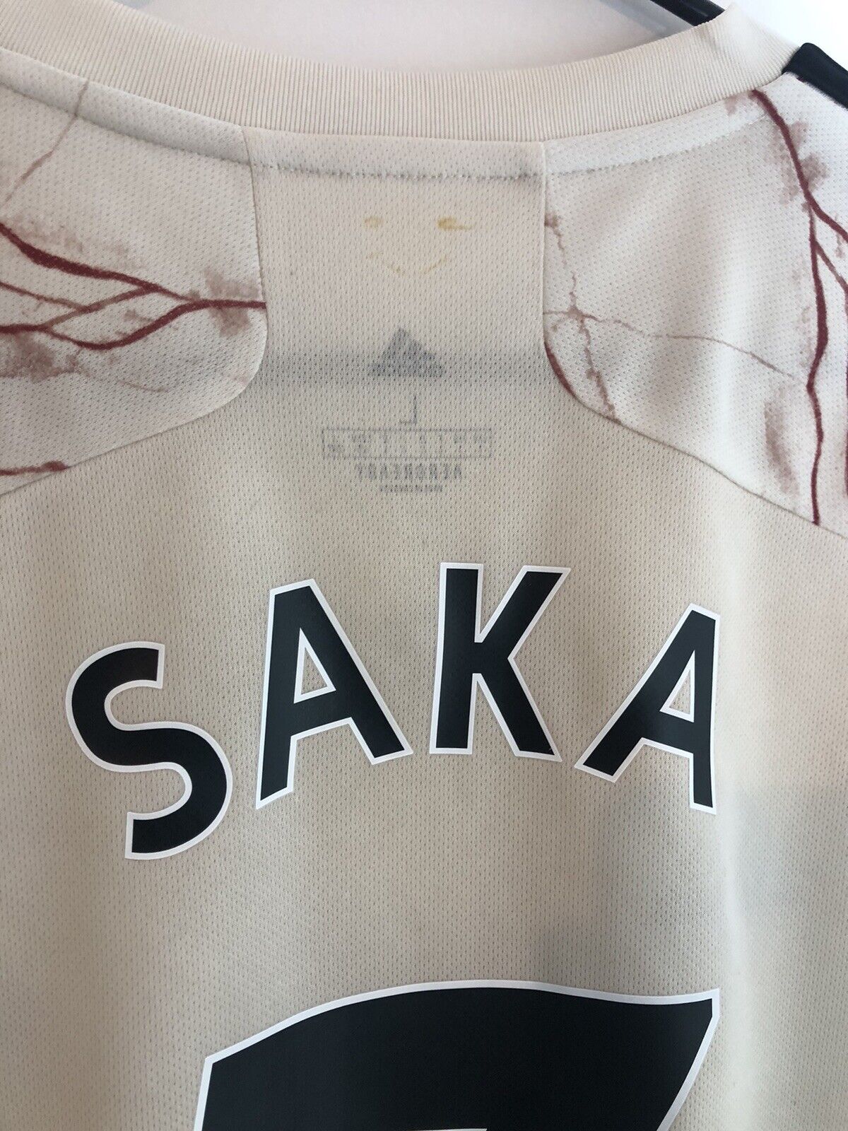 Saka #7 Arsenal 2020/21 Large Away Shirt Adidas Good Condition EH5815