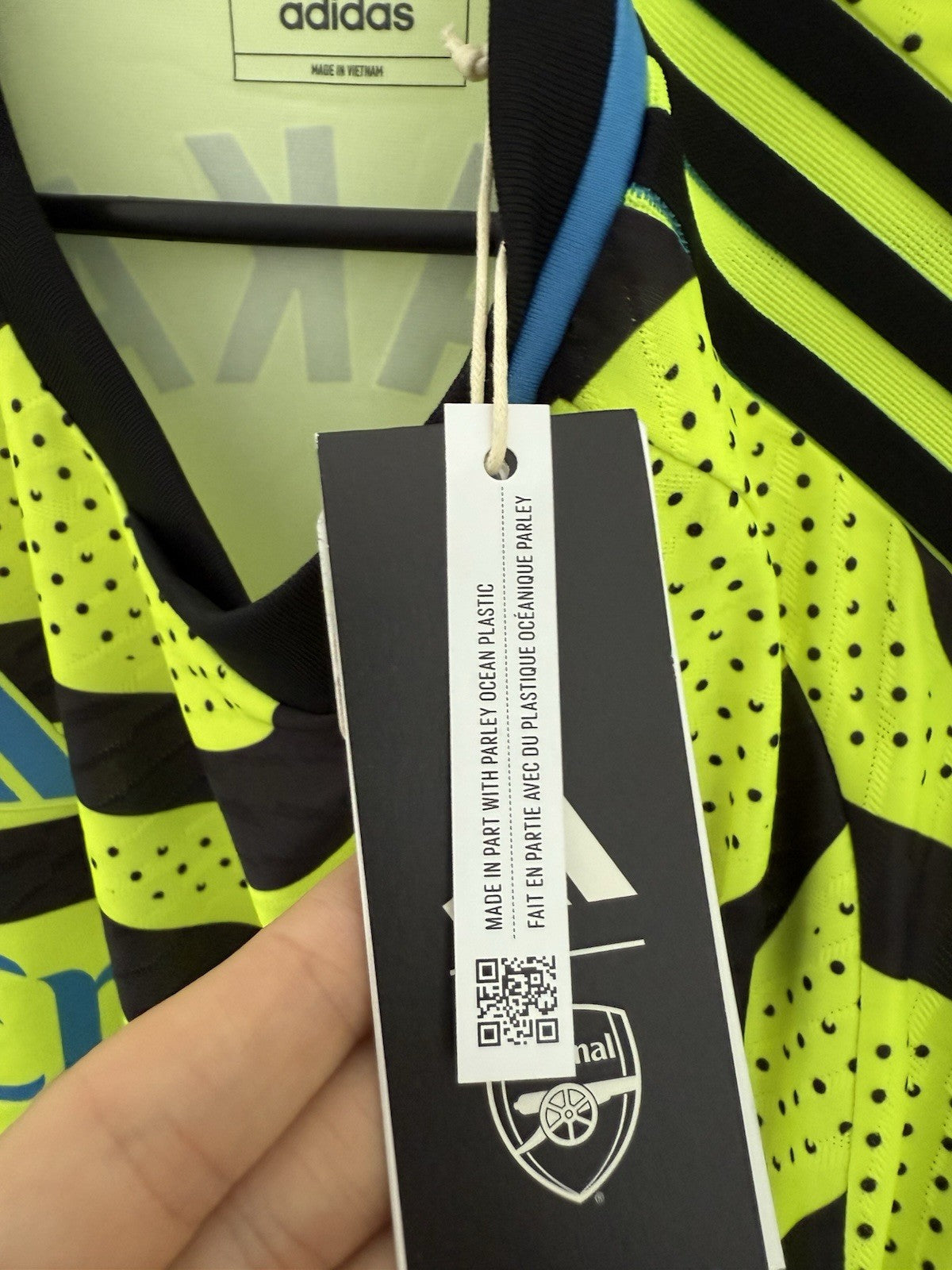 Arsenal Saka #7 2023/24 Medium Authentic Away Shirt Adidas BNWT HR6926