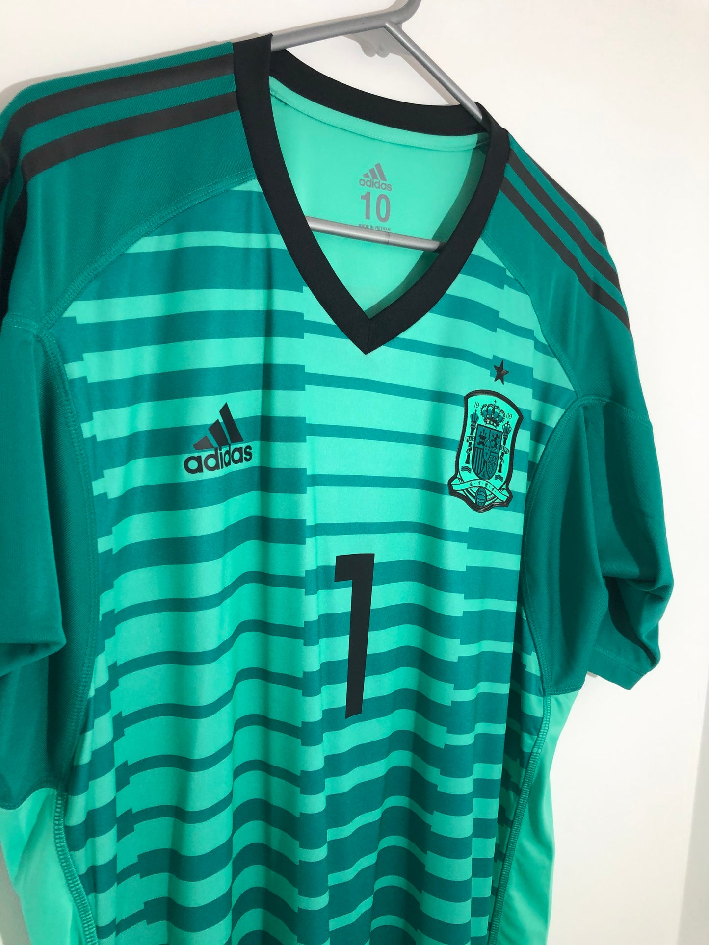 De Gea #1 Spain 2018 Xl Authentic (10) Home GK Shirt BNWT Br2700