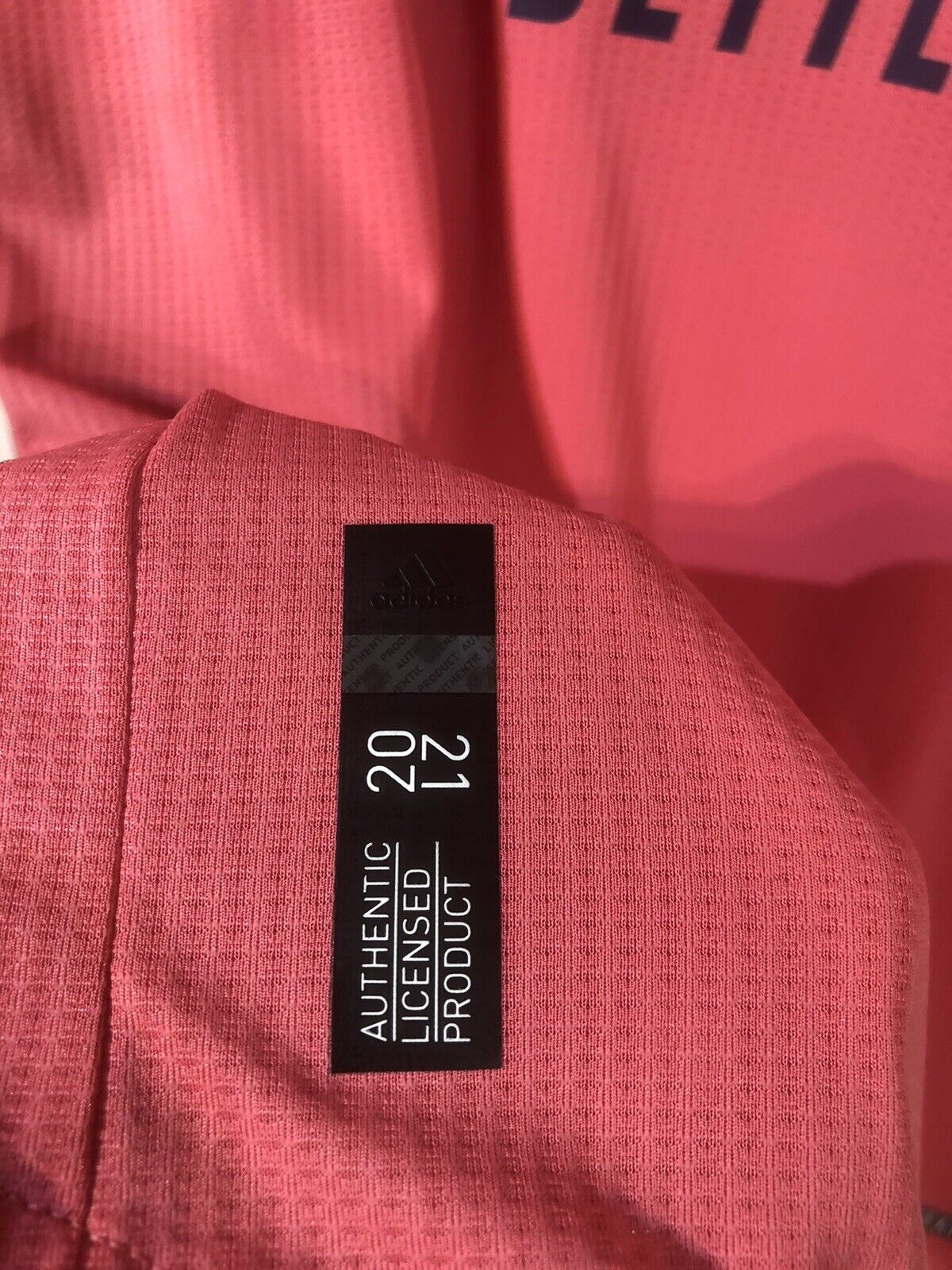 Benzema #9 Real Madrid 2020/21 Medium Authentic Long Sleeve Away Shirt BNWT