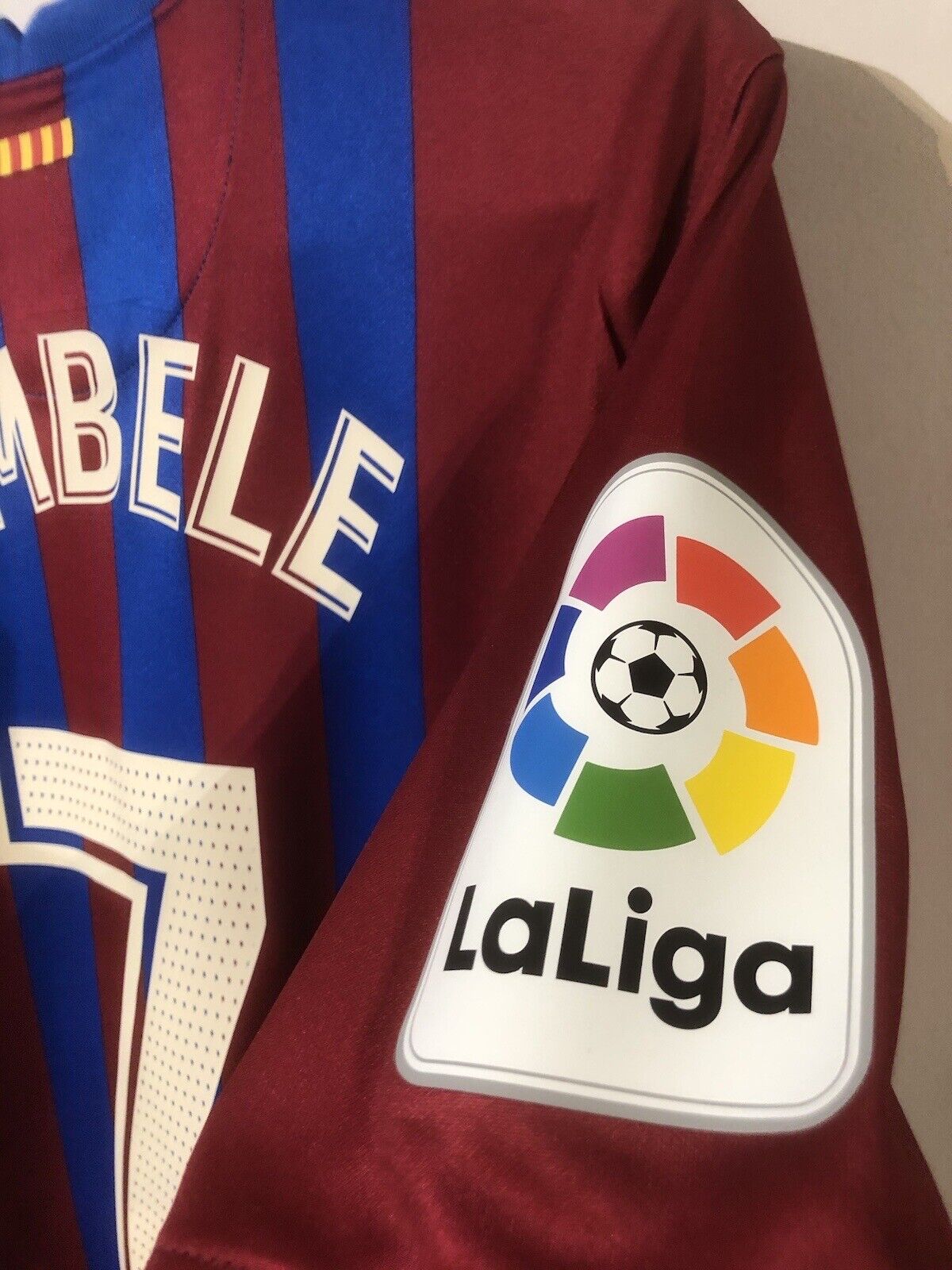 Dembele #7 Barcelona Large LFP 2021/22 Home Football Shirt Jersey Nike BNWT