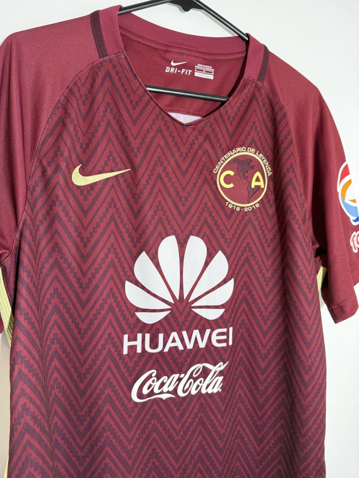 Club America 2016/17 Medium Away Shirt Nike Excellent Condition 776819-678