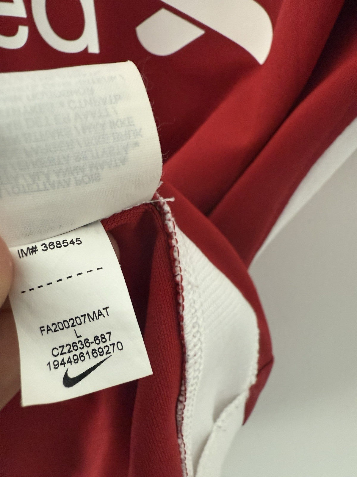 Liverpool Diogo J #20 2020/21 Large Home Shirt Excellent Condition CZ2636-687