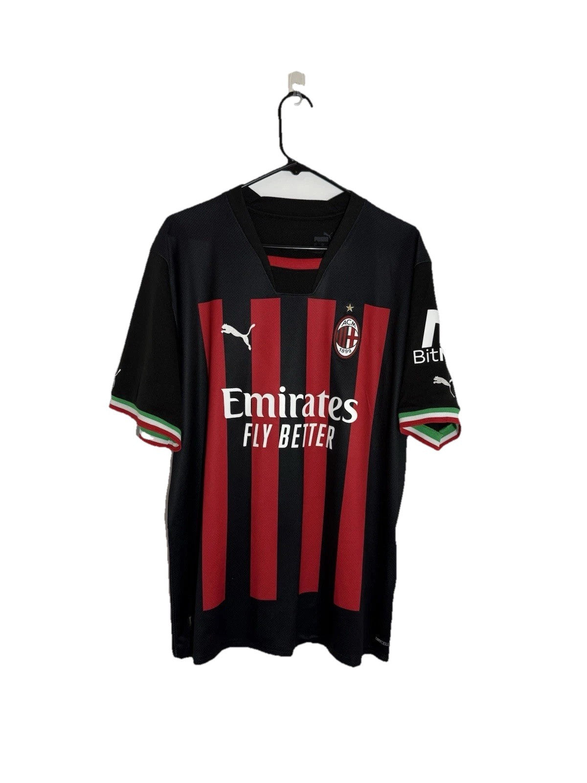 AC Milan Giroud #9 2022/23 Home XL Shirt Excellent Condition 765824-01