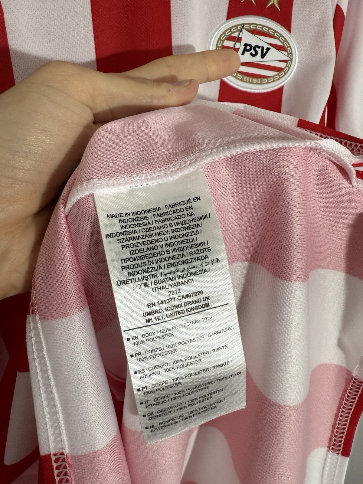 PSV Gakpo #19 2019/20 Medium Home Shirt Umbro Excellent Condition