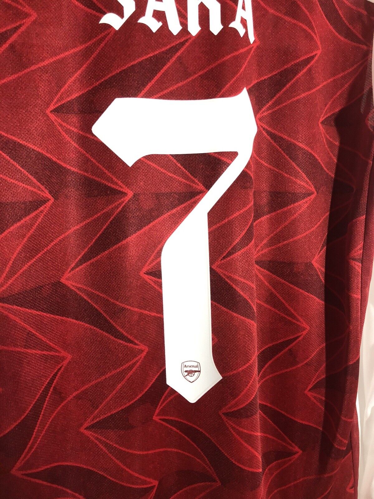 Saka #7 Arsenal 2020/21 Medium Home Shirt BNWT EH7814