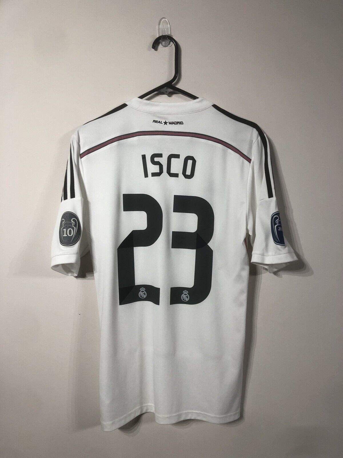 Isco #23 2014/15 Real Madrid Small Home CL Shirt Excellent Condition M38202