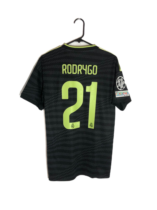Rodrygo #21 Real Madrid 2022/23 3rd Small Shirt Excellent Condition HI1656
