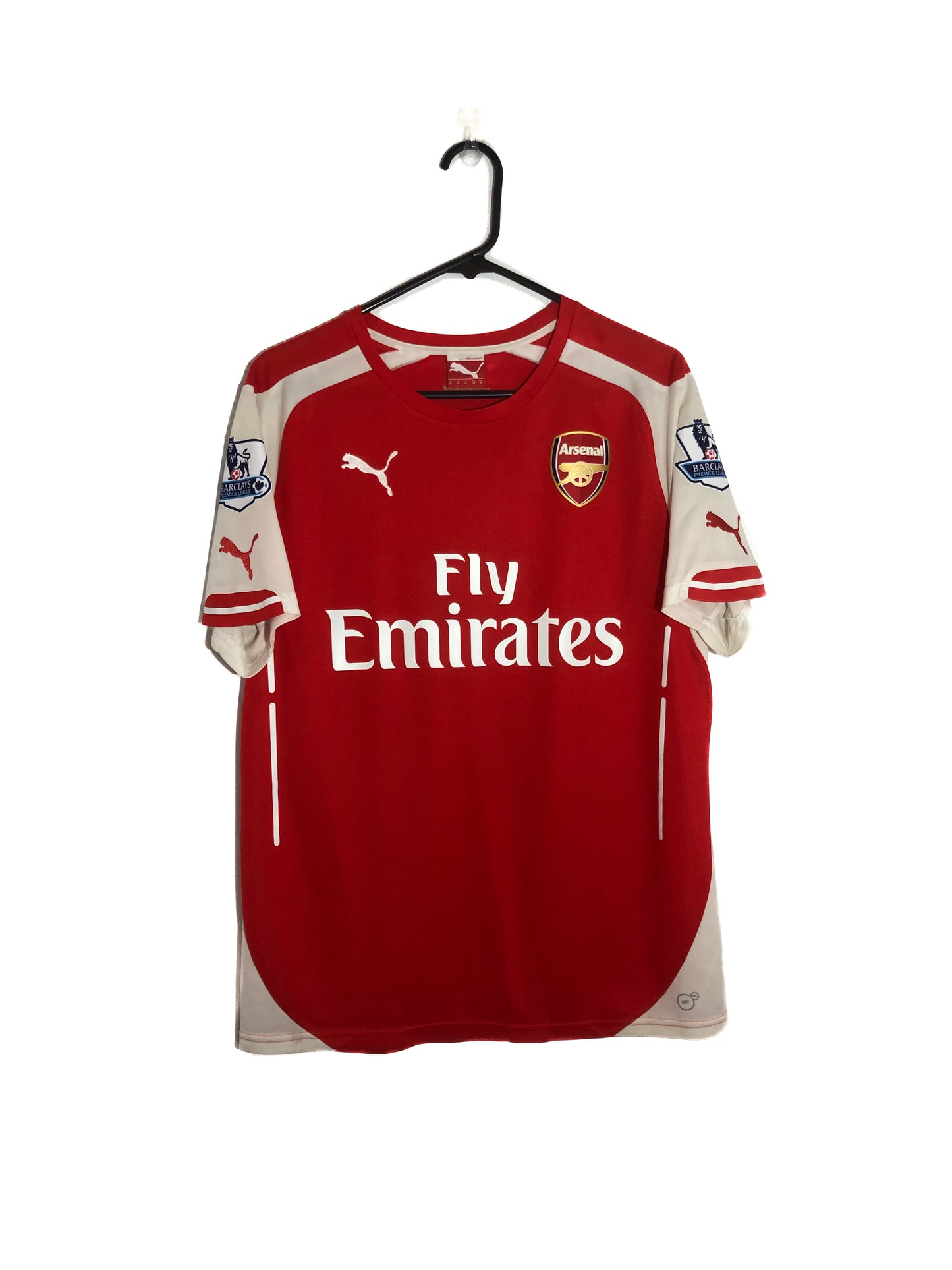 Rosicky #7 Arsenal 2014/15 Medium Home Shirt Puma Very Good Condition 746446